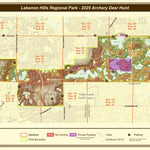 Lebanon Hills Regional Park - Deer Hunt Map - Topo Preview 1