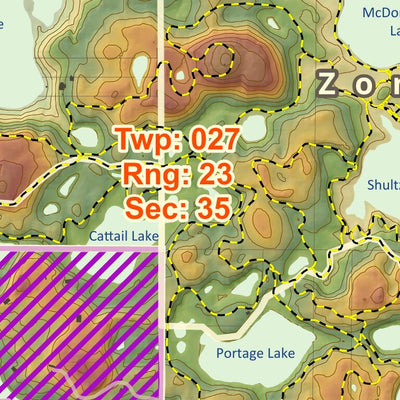 Lebanon Hills Regional Park - Deer Hunt Map - Topo Preview 3
