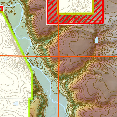 Miesville Ravine Park Reserve - Deer Hunt Map - Topo Preview 2