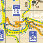Dakota County, Minnesota Whitetail Woods Regional Park - All Season Sign - USNG digital map