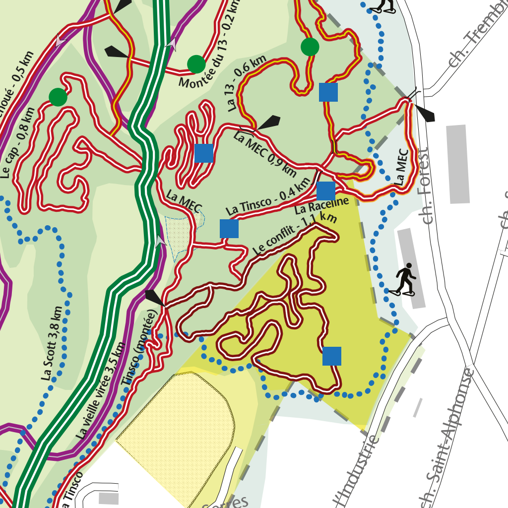 TDCR hiver, secteur tracé Map by Daniel Remy | Avenza Maps