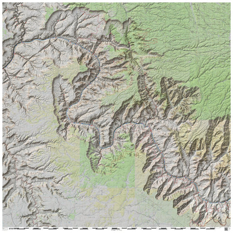 DaveNally #4 Grand Canyon River Rafting & Canyoneering Miles 93 to 148 digital map