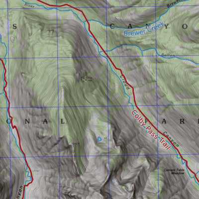 DaveNally Mount Whitney, California digital map