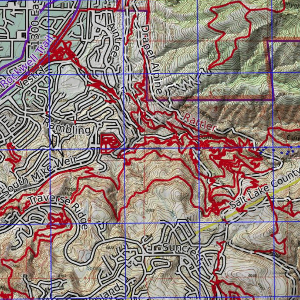 Timpanogos and Lone Peak Wilderness Map by DaveNally | Avenza Maps