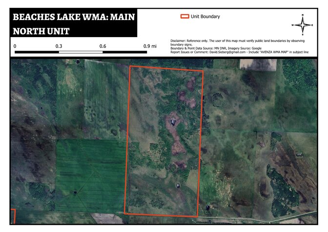 Beaches Lake WMA - Main North Unit Map by DavidSieberg | Avenza Maps