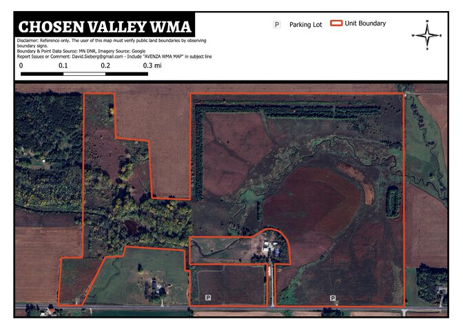 Chosen Valley WMA Map by DavidSieberg | Avenza Maps