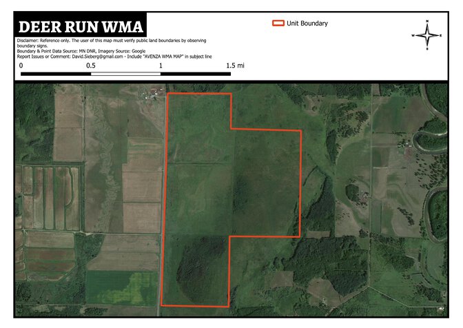Deer Run WMA Map by DavidSieberg | Avenza Maps