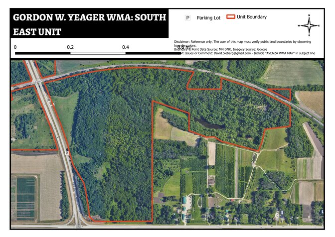 Gordon W. Yeager WMA - South East Unit Map by DavidSieberg | Avenza Maps