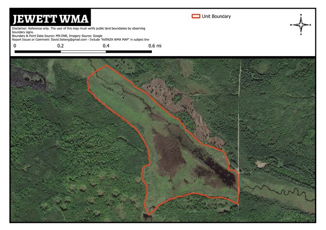 Jewett WMA Map by DavidSieberg | Avenza Maps