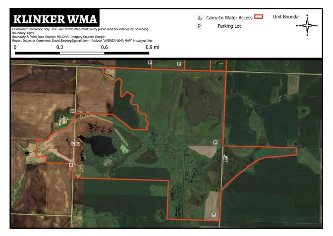 Klinker WMA Map by DavidSieberg | Avenza Maps