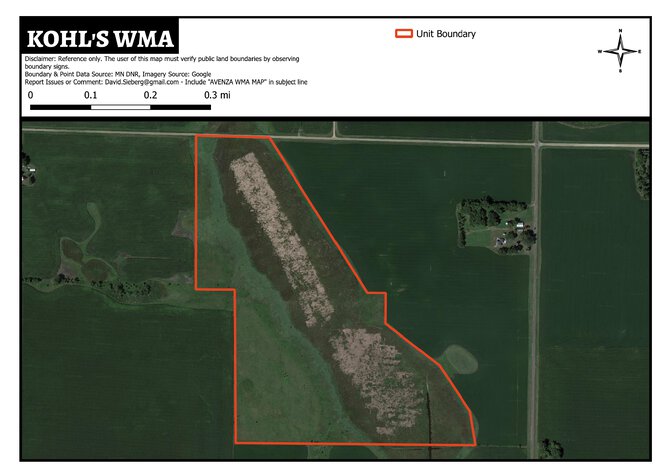 Kohl's Map Kohl's WMA Map by DavidSieberg | Avenza Maps