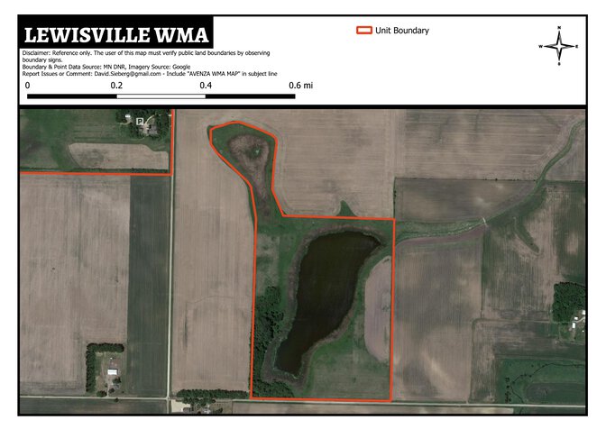 Lewisville WMA Map by DavidSieberg | Avenza Maps