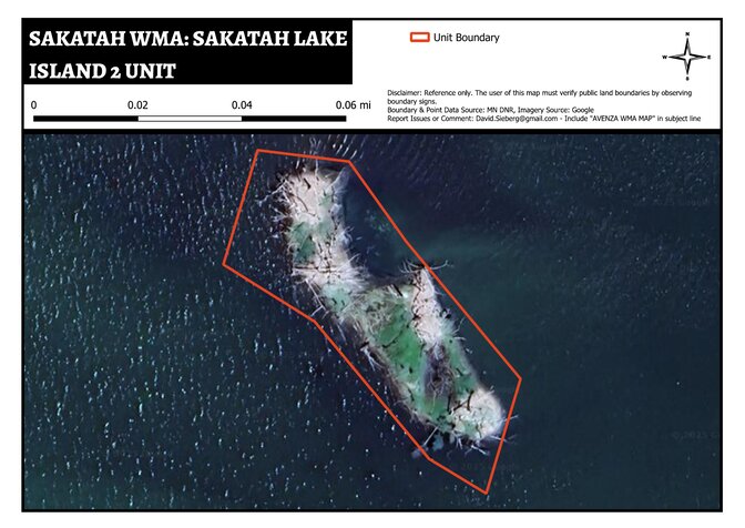 Sakatah WMA - Sakatah Lake Island 2 Unit Map by DavidSieberg | Avenza Maps