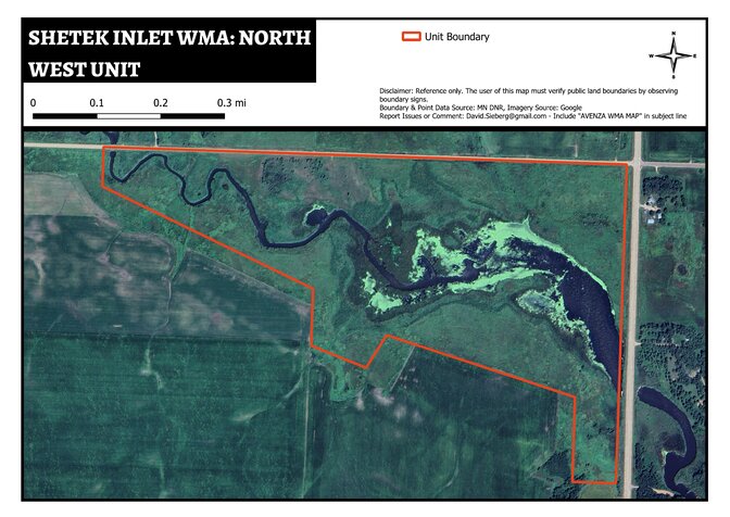 Shetek Inlet WMA - North West Unit Map by DavidSieberg | Avenza Maps
