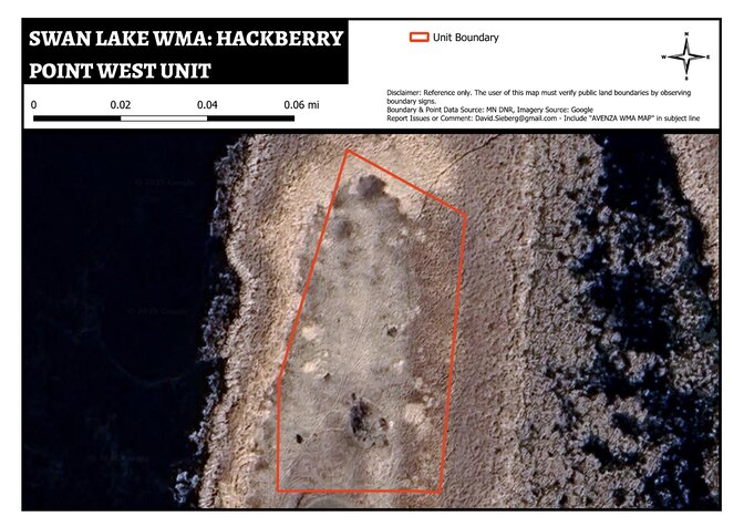 Swan Lake WMA - Hackberry Point West Unit Map by DavidSieberg | Avenza Maps