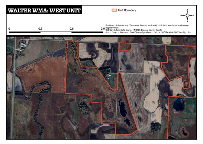 Walter WMA - West Unit Map by DavidSieberg | Avenza Maps