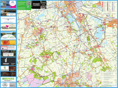 De Vries Kartografie bv. Arthuur routes fietsknooppuntenkaart Kop van Drenthe 2024_geo digital map