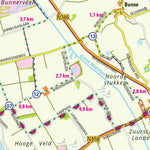 De Vries Kartografie bv. Arthuur routes fietsknooppuntenkaart Kop van Drenthe 2024_geo digital map
