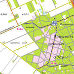 De Vries Kartografie bv. Familie resort Puur Exloo Pure streekproducten fietsroute De Hondsrug_geo digital map