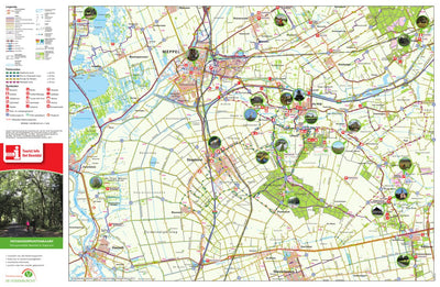 De Vries Kartografie bv. Fietsknooppuntenkaart Het Reestdal Familiecamping De Vossenburcht - Tourist Info Het Reestdal_geo digital map