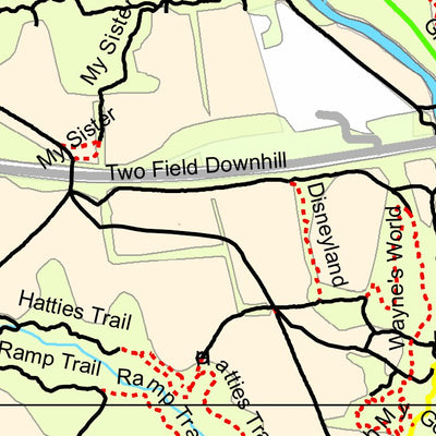 Delaware Trail Spinners, Inc. Fair Hill Trail Names digital map