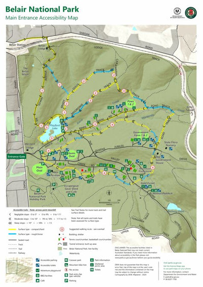 Belair National Park - Accessibility map Preview 1