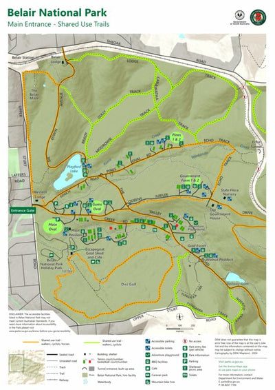 Belair National Park Entrance Shared Use Trails Preview 1