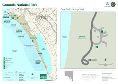 Department for Environment and Water Canunda National Park – Cape Banks Campground map digital map