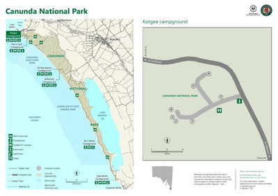 Department for Environment and Water Canunda National Park – Kotgee Campground map digital map