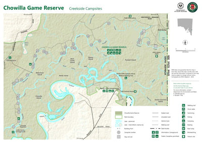 Department for Environment and Water Chowilla Game Reserve - Creekside campsites digital map