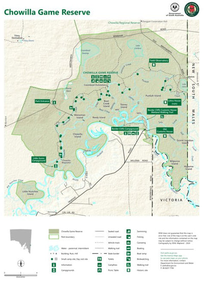 Department for Environment and Water Chowilla Game Reserve digital map