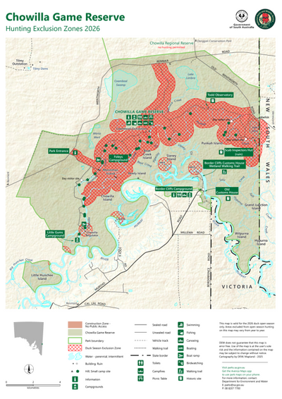 Chowilla Game Reserve – Hunting Exclusion Zones Preview 1