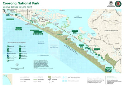 Department for Environment and Water Coorong National Park and Goolwa Barrage to Long Point digital map
