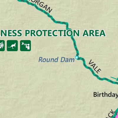 Department for Environment and Water Danggali Wilderness Protection Area digital map