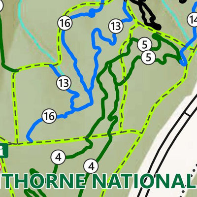 Department for Environment and Water Glenthorne National Park Trail Map - North digital map