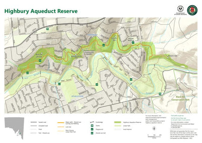 Department for Environment and Water Highbury Aqueduct Reserve digital map