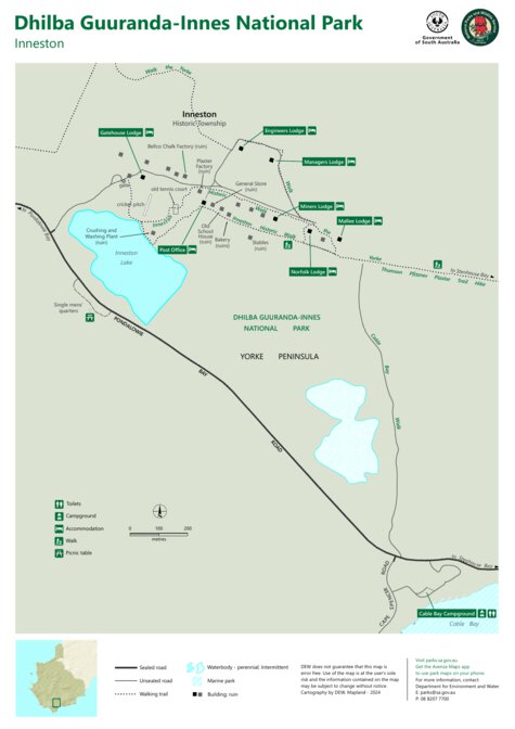 Innes National Park - Inneston Map by Department for Environment and ...