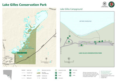 Department for Environment and Water Lakes Gilles Conservation Park digital map