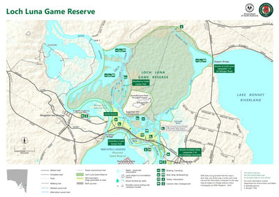 Department for Environment and Water Loch Luna Game Reserve map digital map
