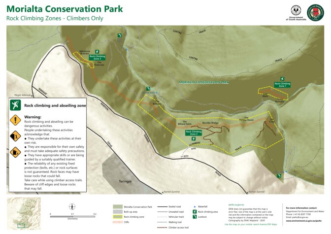 Maroota Ridge State Conservation Area Map.pdf Morialta Conservation Park - rock climbing zones Map by Department for ...
