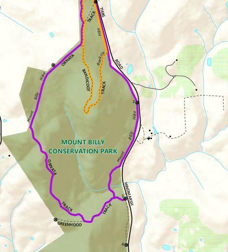 Mount Billy Conservation Park Map by Department for Environment and ...