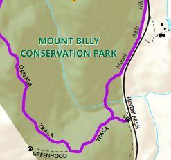 Department for Environment and Water Mount Billy Conservation Park digital map