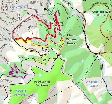 Department for Environment and Water Mount Osmond Reserve digital map