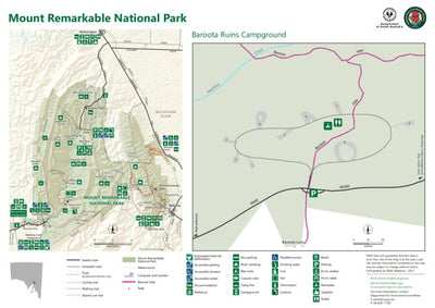 Department for Environment and Water Mount Remarkable National Park - Baroota Ruins Campground digital map
