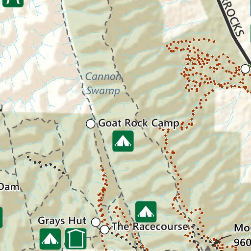 Mount Remarkable National Park Baroota Ruins Campground Map by