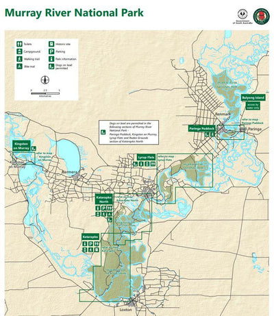 Department for Environment and Water Murray River National Park digital map