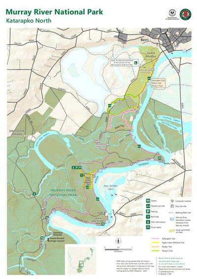Department for Environment and Water Murray River National Park - Katarapko North digital map
