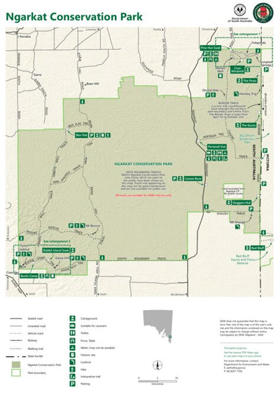 Department for Environment and Water Ngarkat Conservation Park map 1 digital map