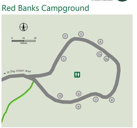 Red Banks Conservation Park - Red Banks Campground Map by Department ...