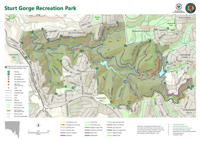 Department for Environment and Water Sturt Gorge Recreation Park digital map